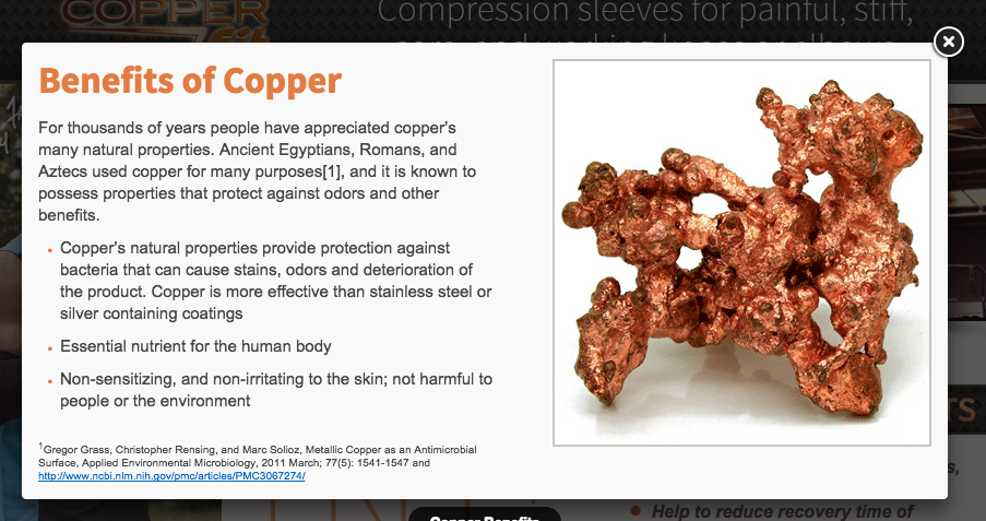 benefits of copper fit