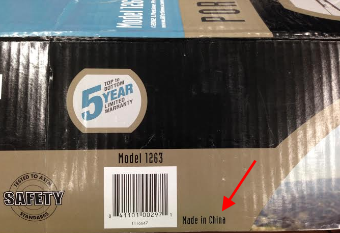 lifetime made in china packaging