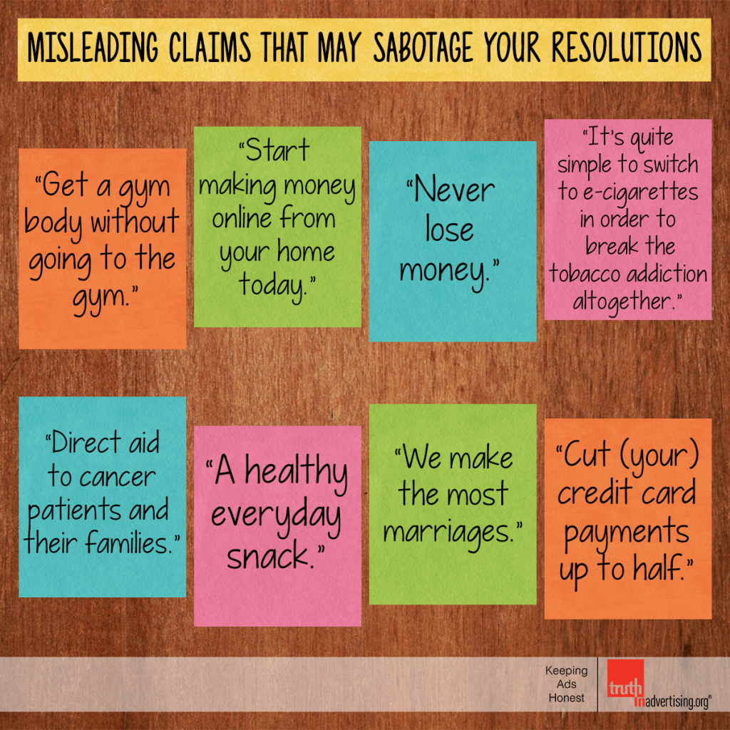 Misleading New Years Resolution Claims List NEW NEW