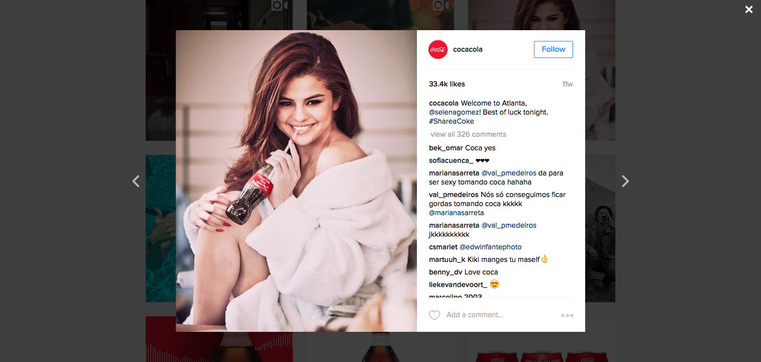 coca cola 1 coca c!   ola - how many followers does selena gomez have on instagram