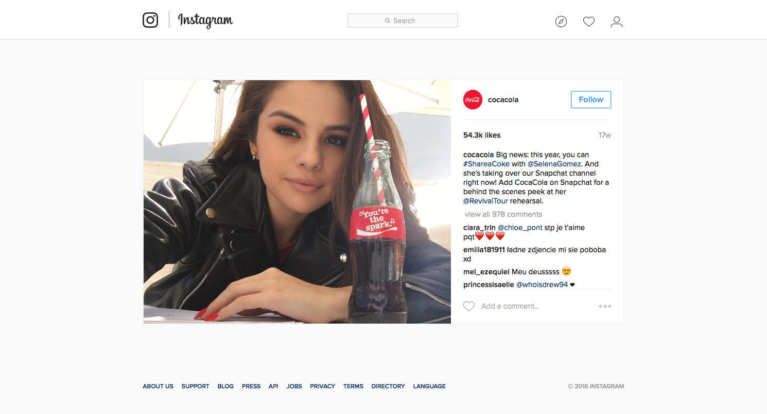 Selena Coca Cola Ad 3
