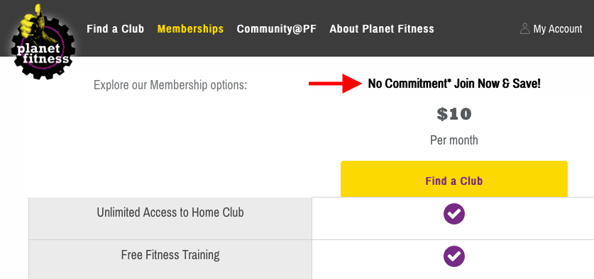 My Account  Planet Fitness