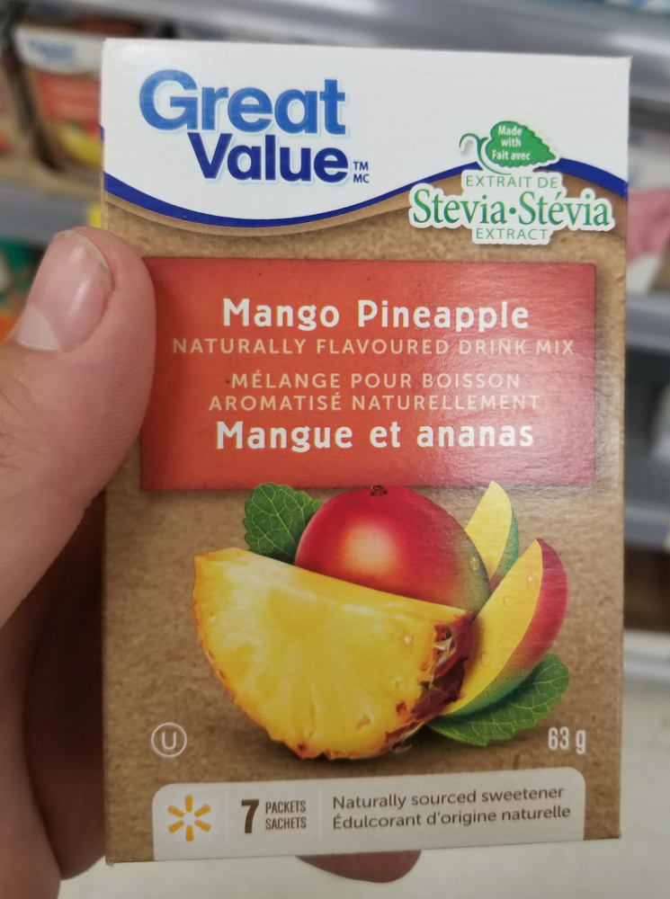 Walmart’s Great Value MangoPineapple Drink Mix