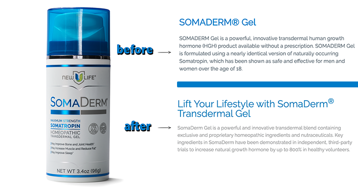 【新品未使用・米国版】New U LifeのSOMADERM（4本セット）