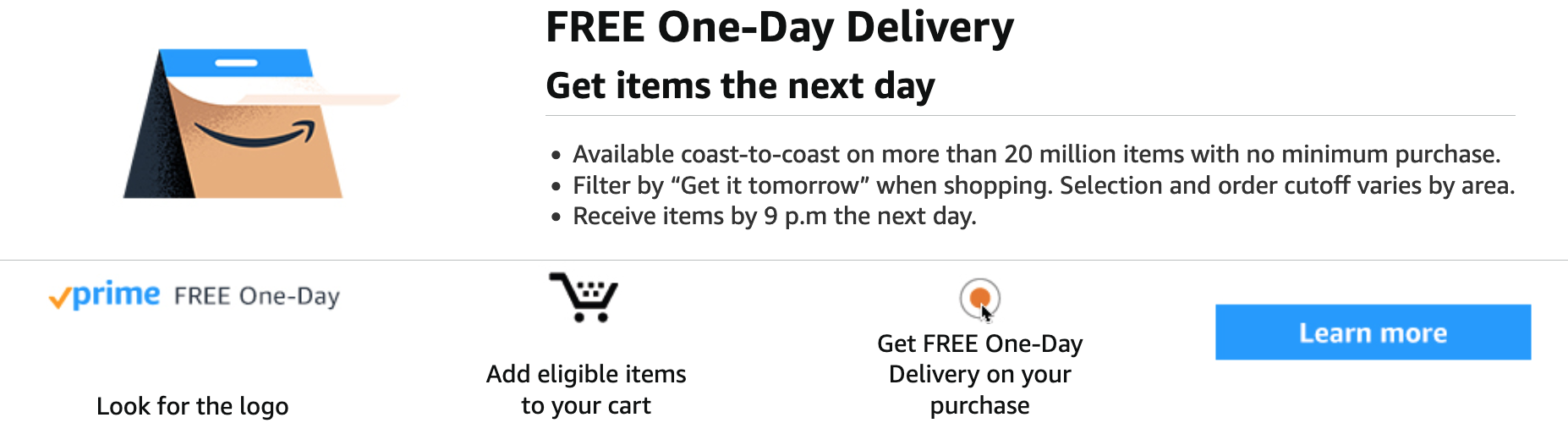 FREE  Day delivery